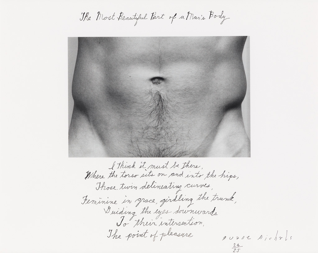 DUANE MICHALS (1932- ) The Most Beautiful Part of a Mans Body.